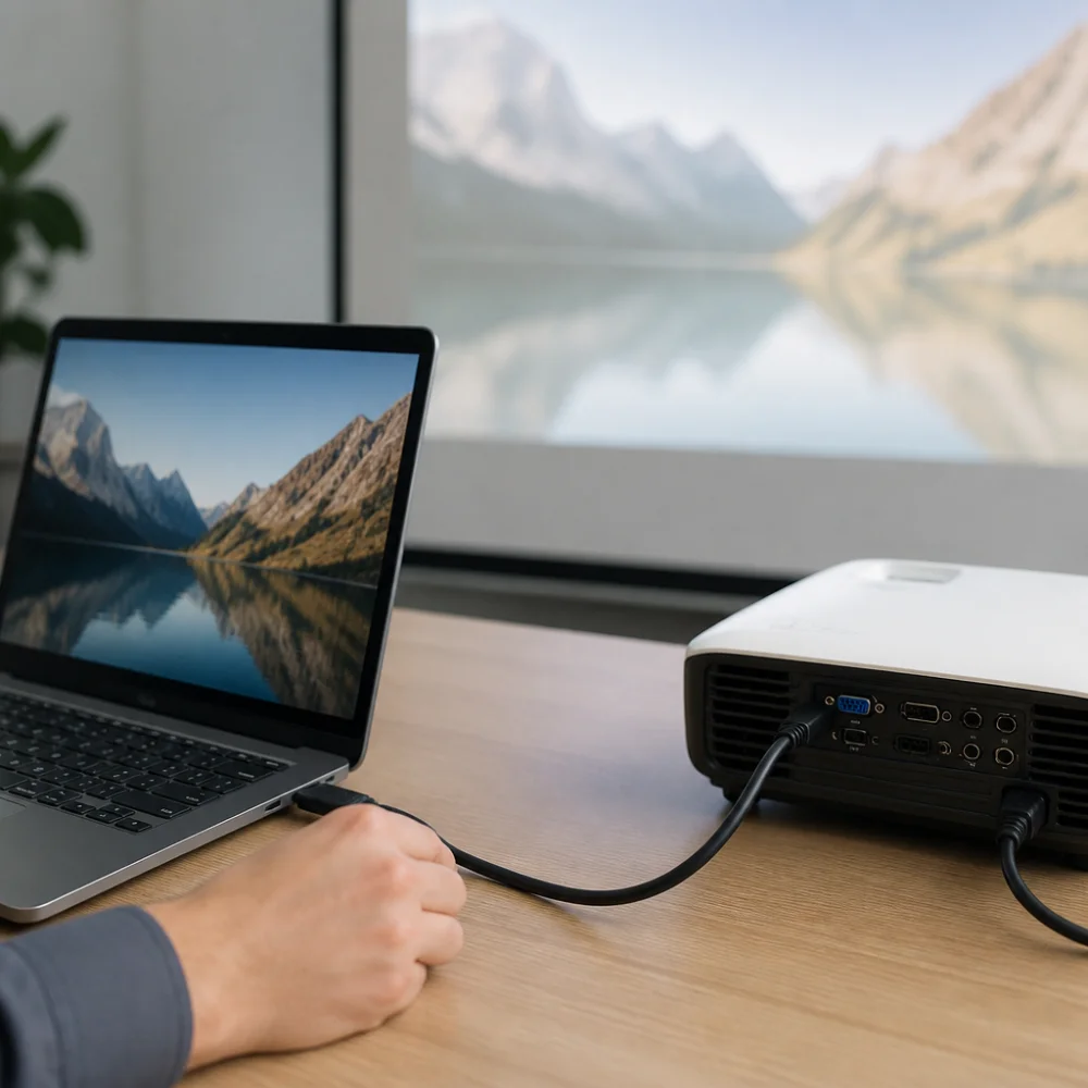How To Connect Projector To Laptop